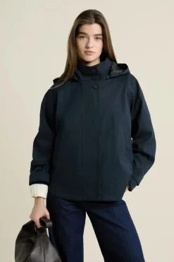 Trench à capuche avec coton