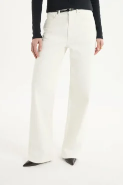 Vaqueros anchos de algodón