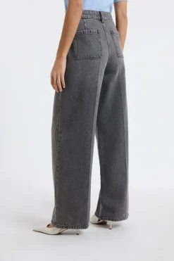 Vaqueros anchos de algodón