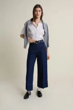 Vaqueros rectos con bolsillos delanteros