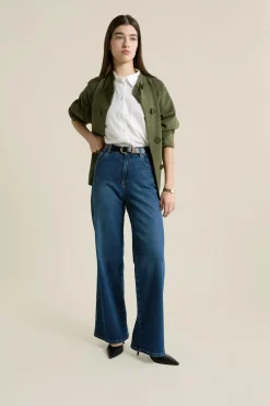 Vaqueros rectos de algodón