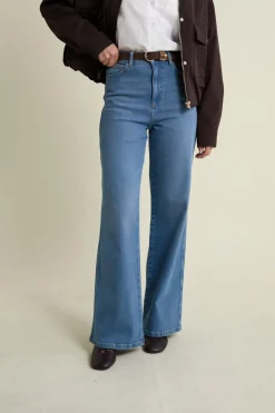 Vaqueros rectos de algodón