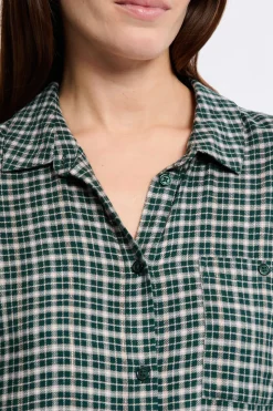 Vestido camisero a cuadros