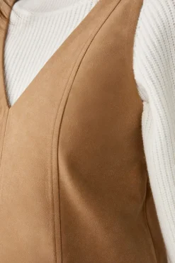 Vestido corto sin mangas