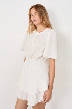 Vestido de algodón con bordado