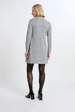 Vestido de manga larga con lana