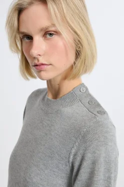 Vestido de manga larga con lana