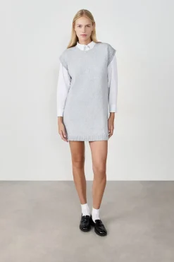 Vestido de punto sin mangas
