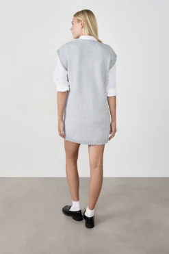 Vestido de punto sin mangas