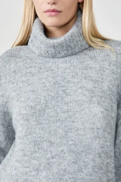 Vestido jersey de cuello alto