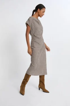 Vestido largo a cuadros