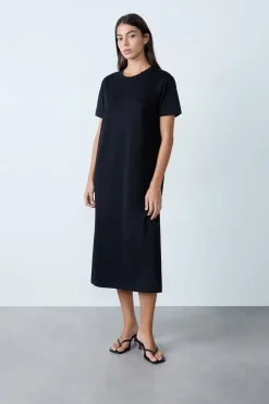 Vestido largo de algodón