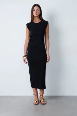 Vestido largo de algodón