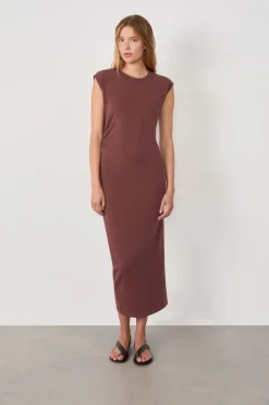 Vestido largo de algodón