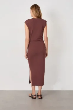 Vestido largo de algodón