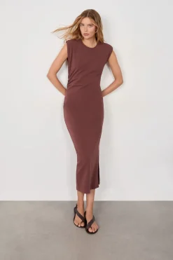 Vestido largo de algodón