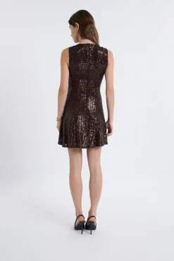 Vestido sin mangas con lentejuelas