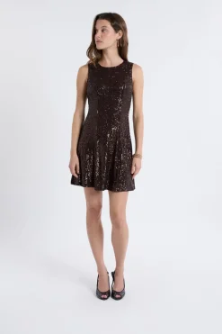 Vestido sin mangas con lentejuelas