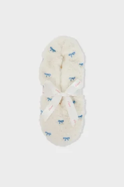 Zapatillas con motivos de tejido ultrasuave